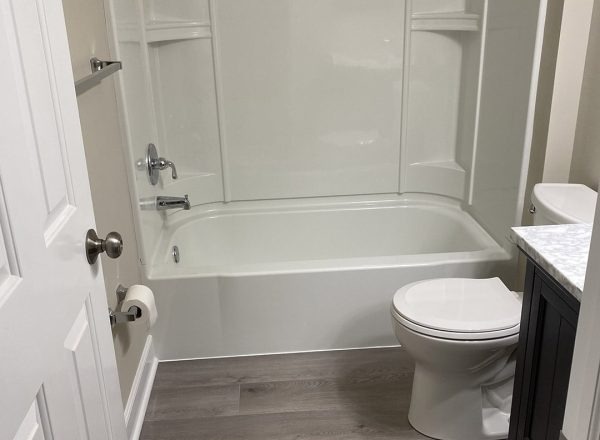 After: Master bathroom renovation